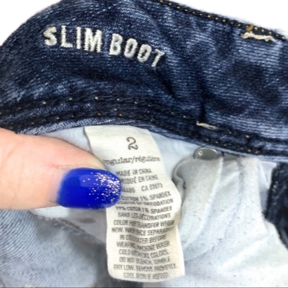 American Eagle Slim Boot Denim Jeans- Size 2R - Picture 8 of 8
